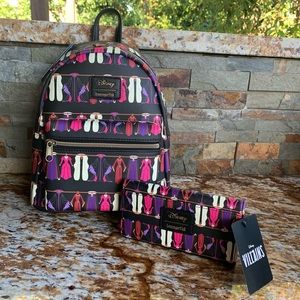 Loungefly Villains Wicked Backpack Matching Wallet